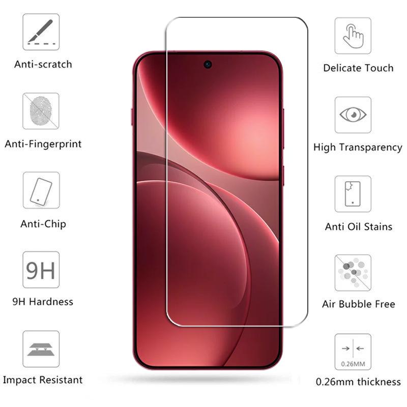 Full Clear Glass For For OPPO Find X9 Tempered Glass OPPO Find X9 Pro Screen Protector HD Protective Phone Film OPPO Find X9