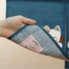 Noren Workshop Noren Japanese pattern cat 85cm wide x 30cm lucky cat short Seven Lucky navy 3012 (Japanese curtain) - design, long, design, length,