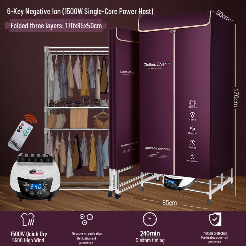 Foldable Household & Dormitory Underwear and Baby Dryer Cabinet & Rack