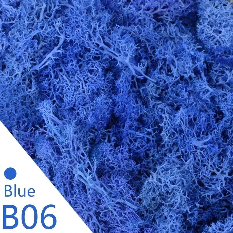 

Искусственные зеленые растения Вечный мох DIY поделки Трава Сад Дом Комната Декор Мини-ландшафт Искусственная трава 20/40/100г 20g синий