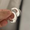 Xiaomi 925 Sterling Silver Vintage Earrings For Women Trendy Simple Geometric Stud Earring Jewelry Prevent Allergy Party Accessories