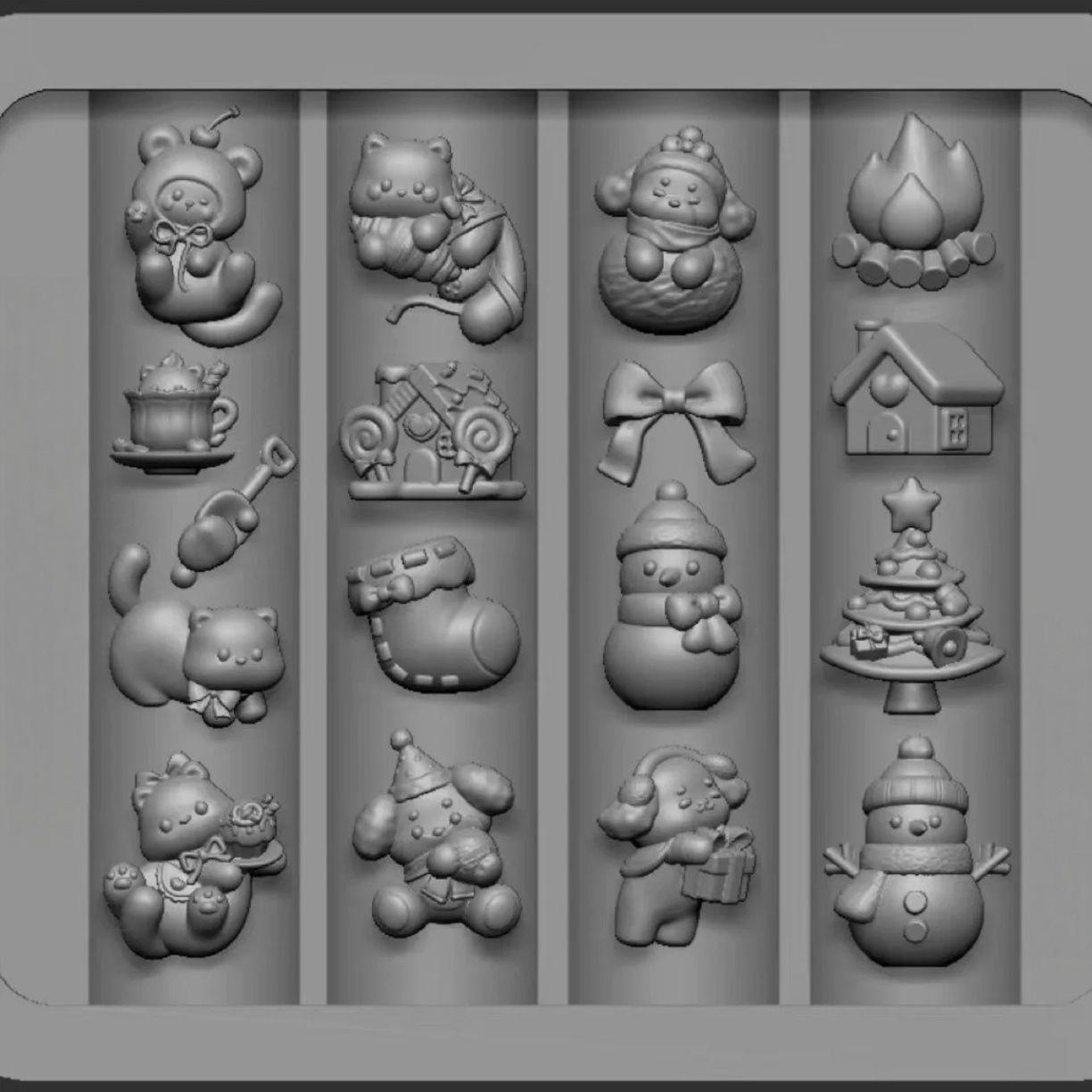 New Snowflake Nail Art Mold: 3D High-Transparency Silicone Christmas Tool