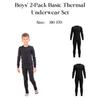 Boys’ 2‑Pack Basic Thermal Underwear Set, Winter 6351-106-pak2 HC