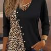 Women's Fashion Solid Color Top Twist Button Spring Summer European American Style