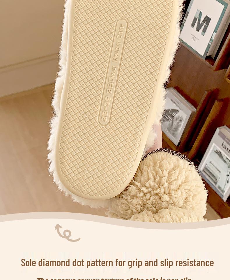 2025 New Postpartum Non-Slip Cotton Slippers for Indoor Winter Wear - Closed Heel, Unisex