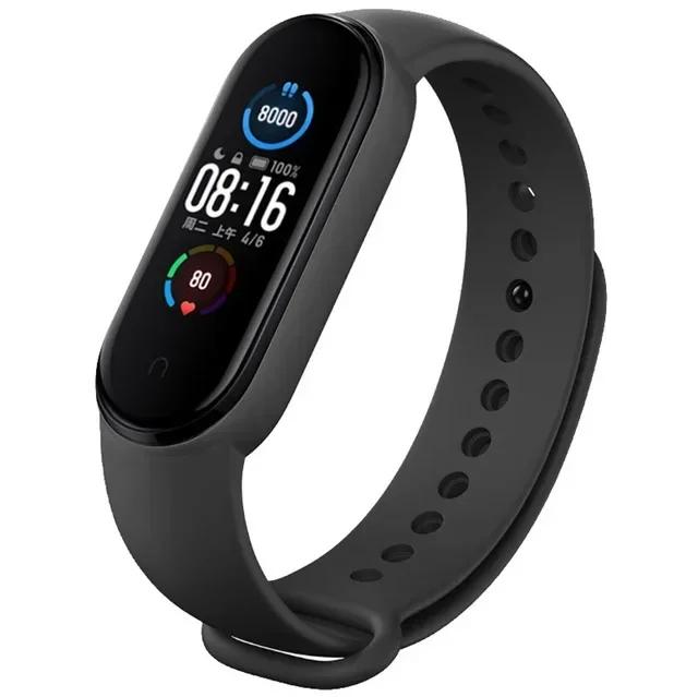 Watch Straps For Mi Band 7 6 5 4 3 Wristband Silicone Bracelet Wrist Straps MiBand 3/4 Band5 Band6 Smartwatch Accessories
