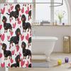 Sausage Dog Shower Curtain for Bathroom Decor Dachshund Bath Curtain Puppy Dog Bathroom Accessories Cute Pet Waterproof
