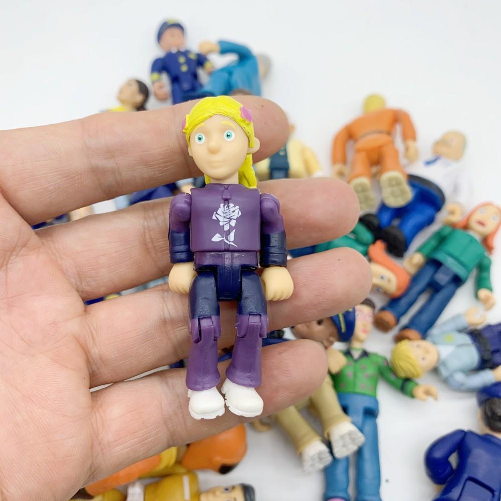 8/15pcs Joint Movable Fireman Sam Firewoman Collection Model Figure Toys Cartoon Action Figuras for Children Diy Birthday Gift