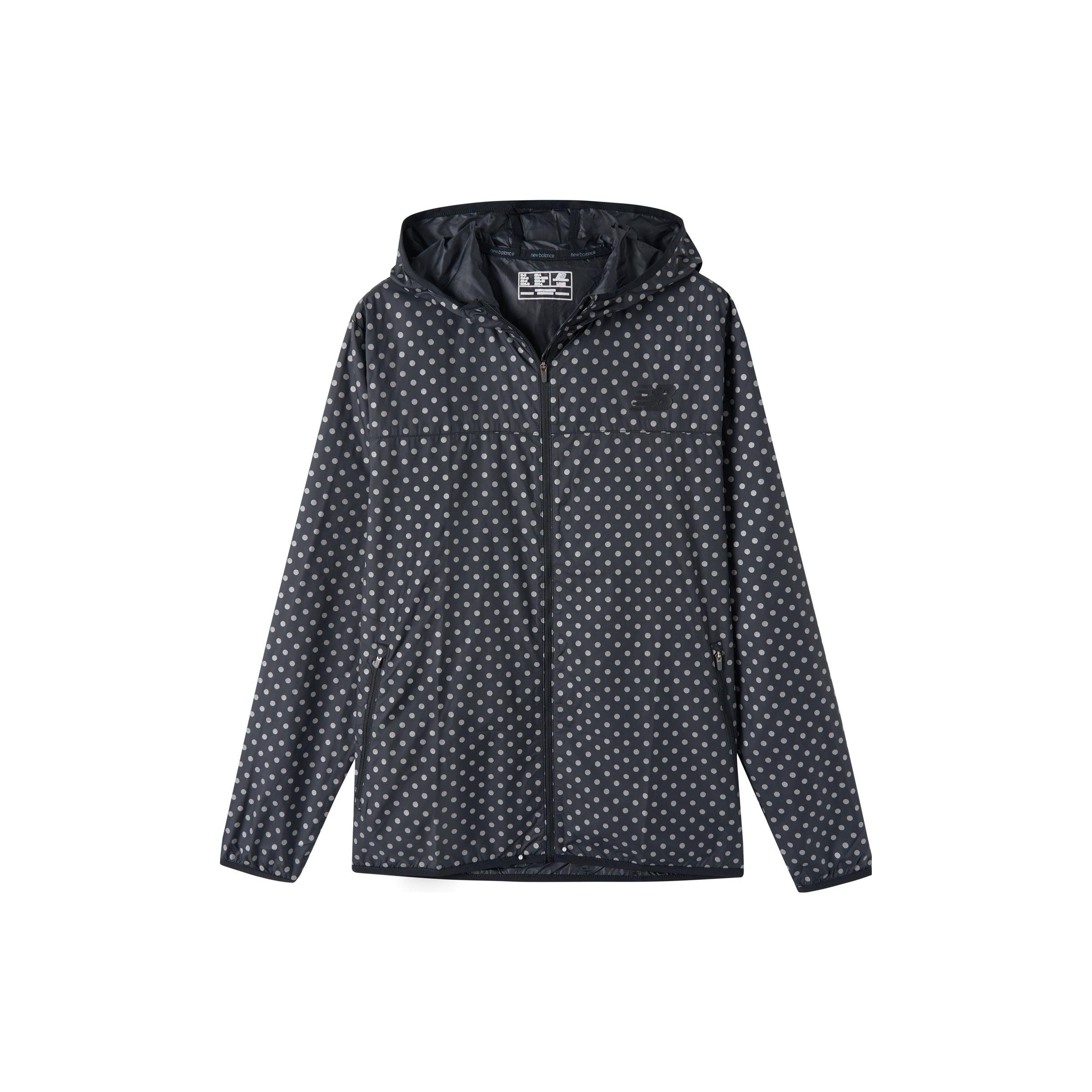 

Куртка New Balance Wave с капюшоном и принтом на молнии, мужские топы, черный AMJ53044-BPT