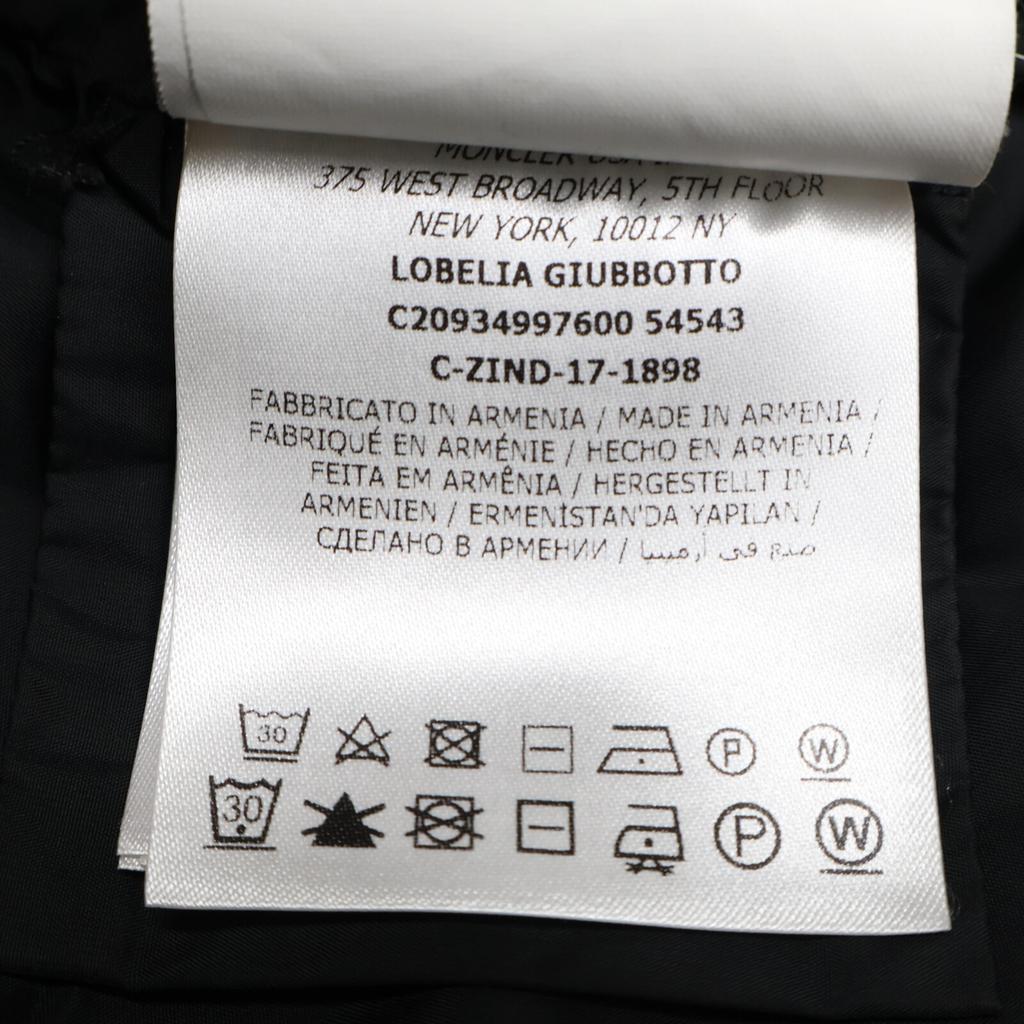 MONCLER LOBELIA down coat 00 blackUsed