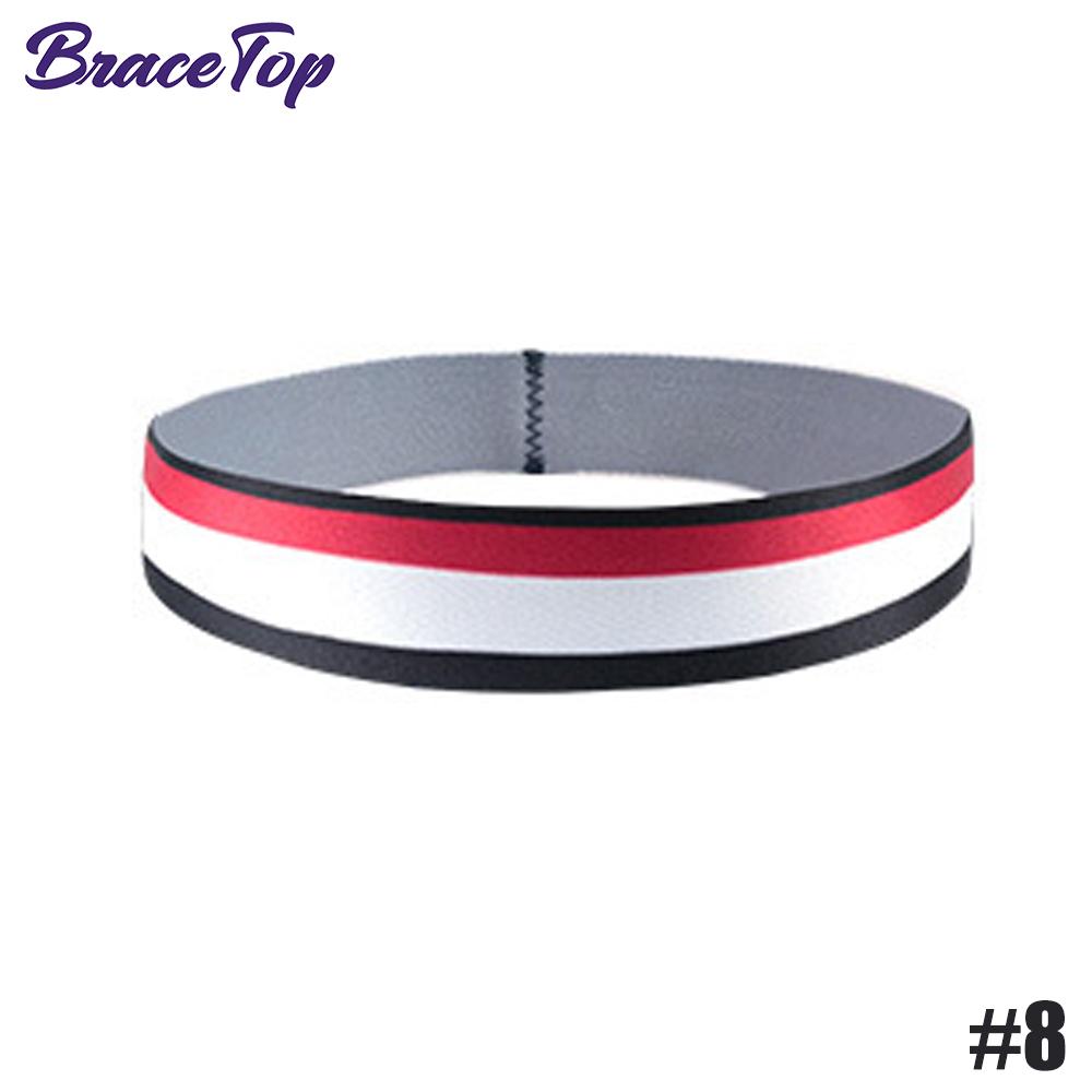 Bracetop 20 Color Sports Headband Yoga Hair Bands Non-Slip Running Fitness Elastic Sweatband Football Hair Accessories Women Men