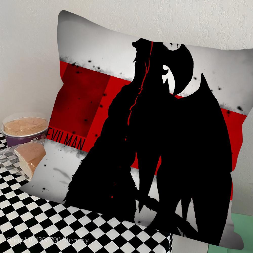 Anime Devilman Crybaby Pillow Case Square Pillow Bedroom Sofa Leisure Comfort Cushion Car Living Room Home Decoration