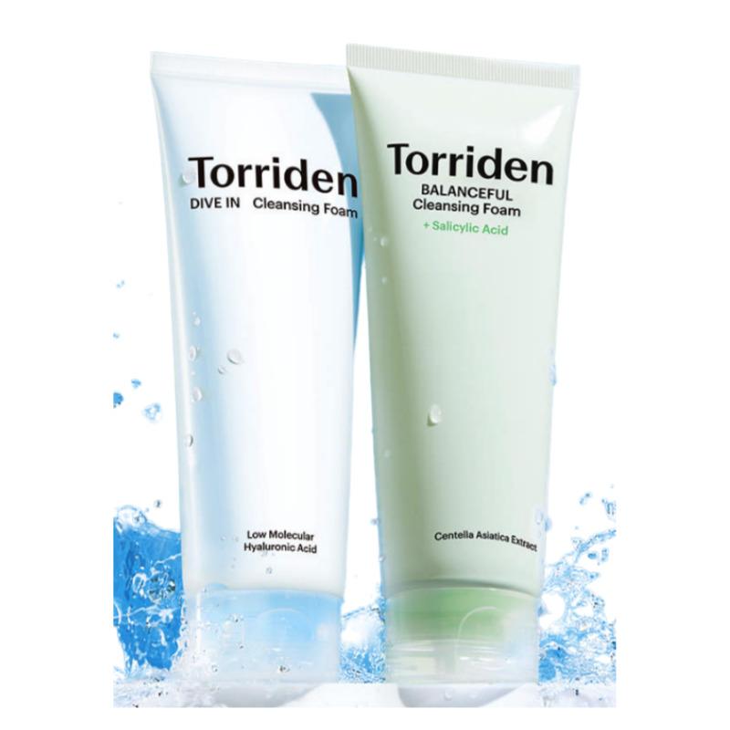 

TORRIDEN Dive-In Low Molecular Hyaluronic Acid Cleansing Foam 150ml + Balanceful Cica Calming Cleansing Foam 150ml