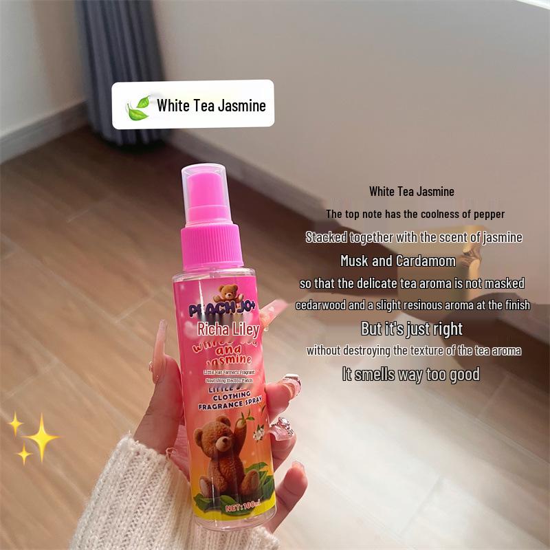 

Персиковий Ведмедик Стійкий Антистатичний Спрей для Ароматизації Одягу та Усунення Неприємних Запахів