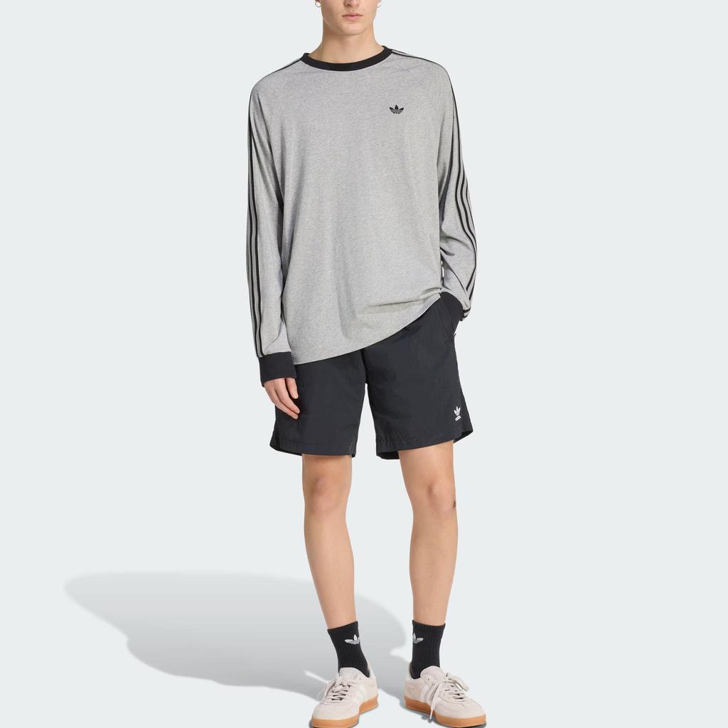 Adidas Originals Britcore Cali Loose Knit Crew Neck Long Sleeve T-Shirt Men Tops KV4703