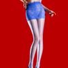Fashion Women Lace Waist Stockings Summer 3D Thin Elastic Tights 2 In1 Lace Skirts Package Hip Maid Pantyhose Home Wear