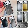 Brushed Metal Texture Steel Print Phone Case For iPhone 17 Air 14 15 13 12 Max Cover For Apple 16 16e 11 Pro Max Plus Coque
