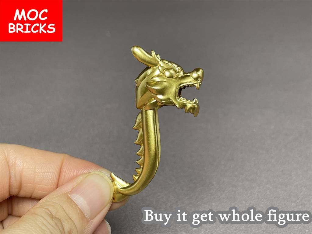 MOC Bausteine Chinesische Kultur Drachentanz Loong Frohes Neues Jahr Frühlingsfest Geschenk Figur Spielzeug Modell Stadt Bausteine