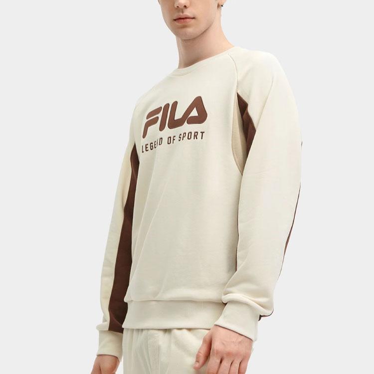 New FILA Sweatshirt Men's Stone Milk Color F11M419204F-IV