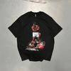 Muhammed Ali Boxen Aquarell T-Shirt Hohe Qualität Ultra Schwer Klein2XL