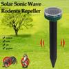 Solar Mole Repellent, Groundhog Repeller Ultrasonic & Solar Powered Animal Repellent for Lawn Garden & Yard Home