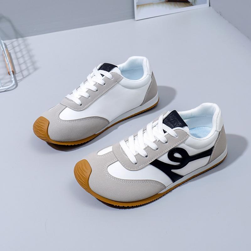 Atmungsaktive Damenschuhe, Damen-Freizeitschuhe mit niedrigem Schaft, Board-Schuhe, Schwammschuhe mit dicker Sohle