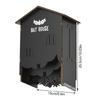 Handcrafted Bat House Decoration For Outdoor Use Natural Insect Control Solution Decorative Wooden Bat Habitat