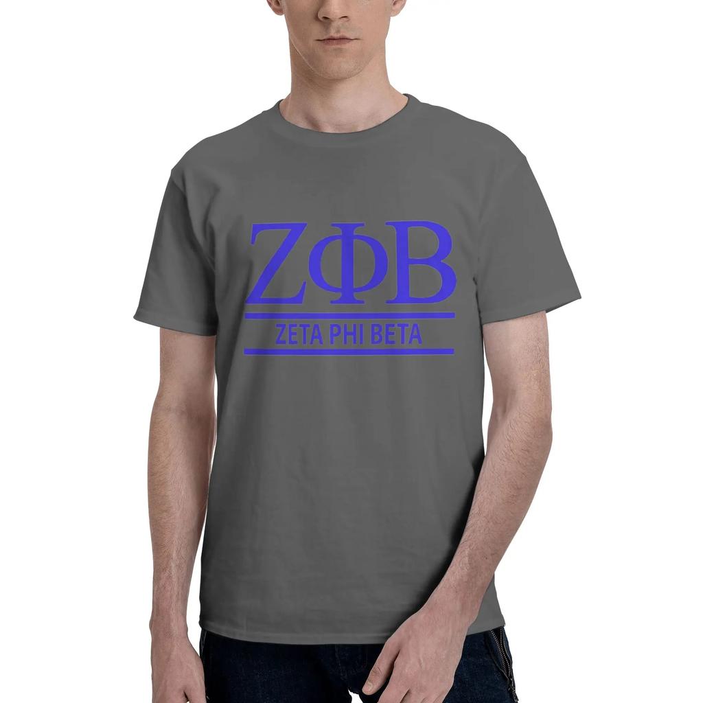 Zeta Phi Beta Greek Letter 1920 ZOB 100 Cotton TShirt Mens Fashion T Shirts Men ONeck Short Sleeve S6XL
