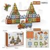 Children's 4D Colorful Magnetic Building Blocks - Strong, Educational Emerald Tiles