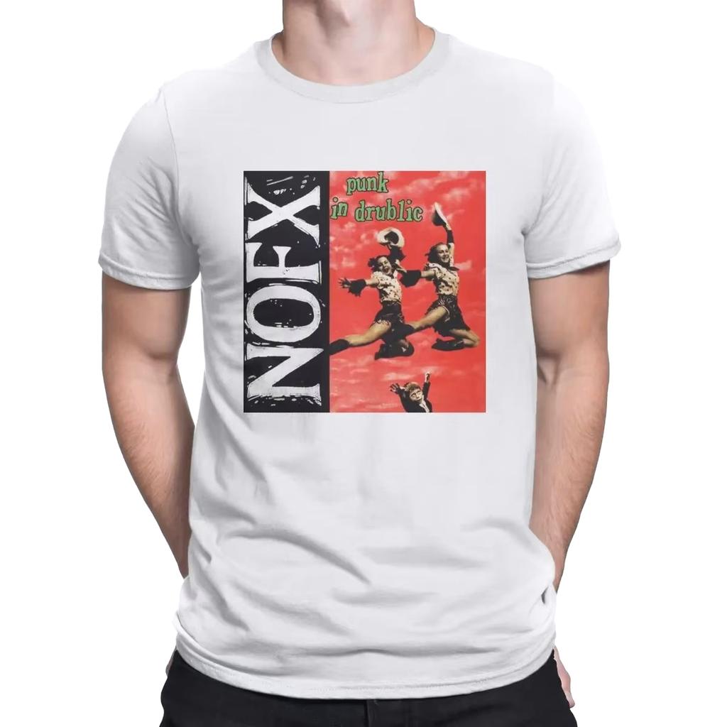 Nuova Maglietta Divertente NOFX in Cotone a Manica Corta Maglietta Musicale con Girocollo Abbigliamento Leggero e Traspirante per Outfit Estivi Freschi
