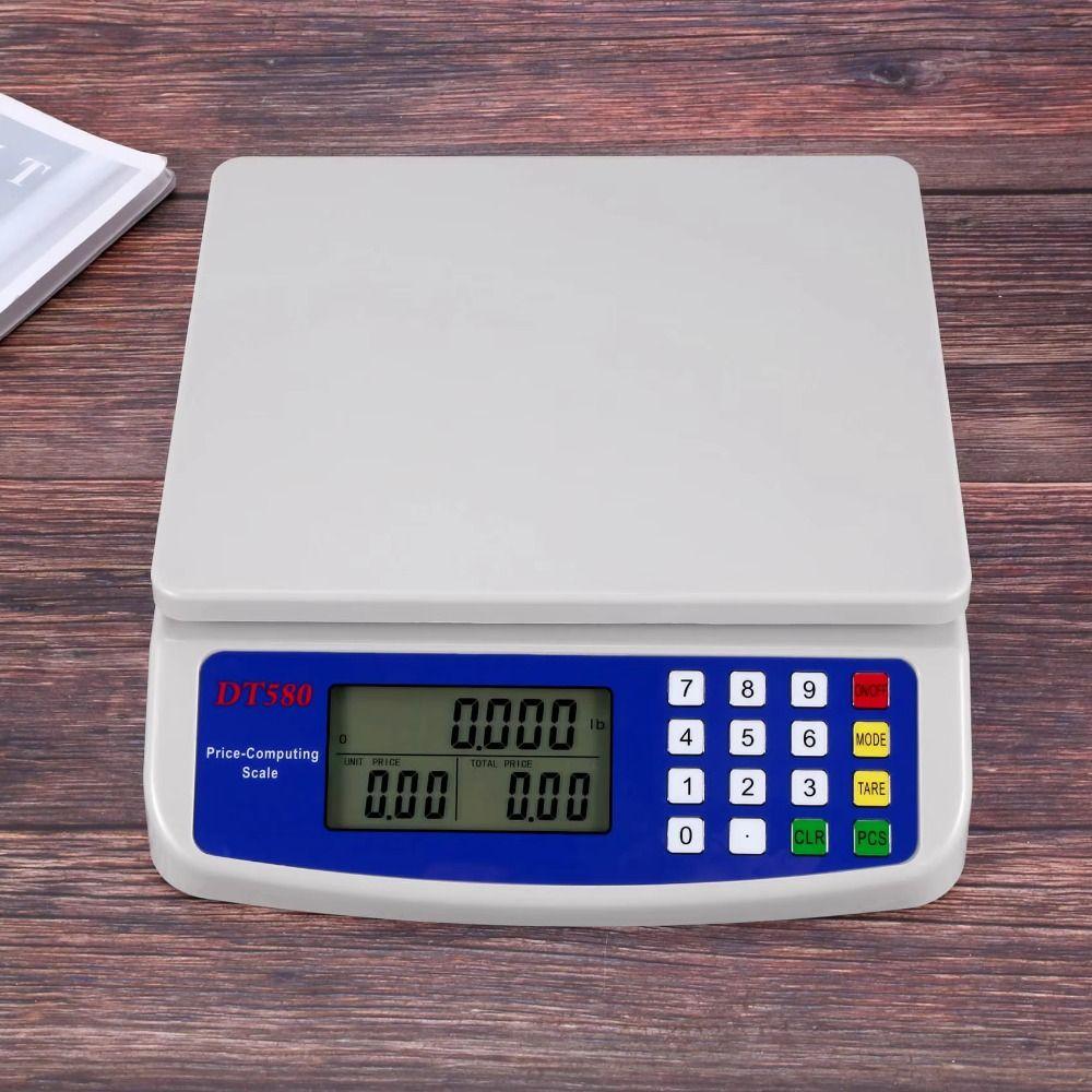 LCD Display Kitchen Digital Scale 30kg/1g Capacity Electronic Pricing Scale Coins Counting