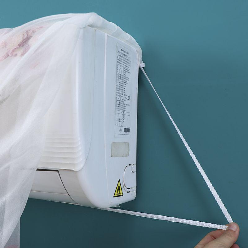 Universal Wall-Mounted Air Conditioner Dust Cover, Fits 1P and 1.5P Units, Easy Installation Without Removal