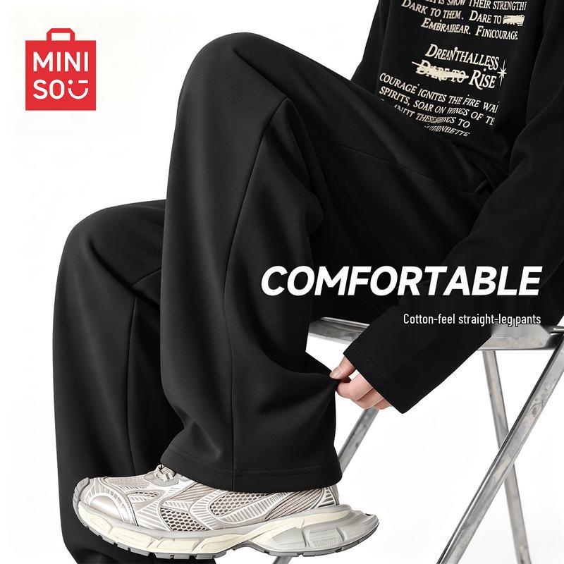MINISO Men's Relaxed Straight-Leg Casual Pants