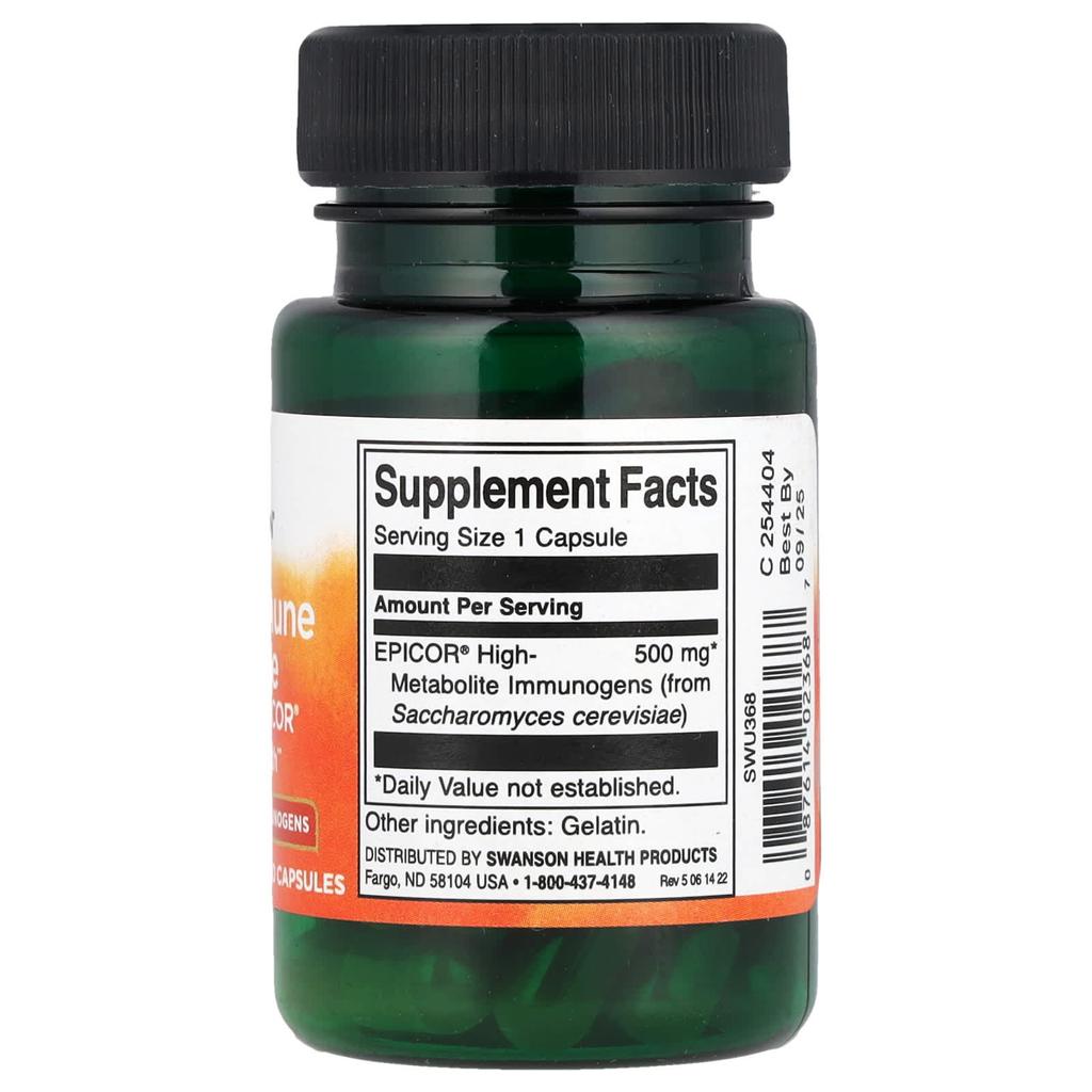 Snabb förbättring av immunförsvaret, 30 kapslar (500 mg per kapsel)