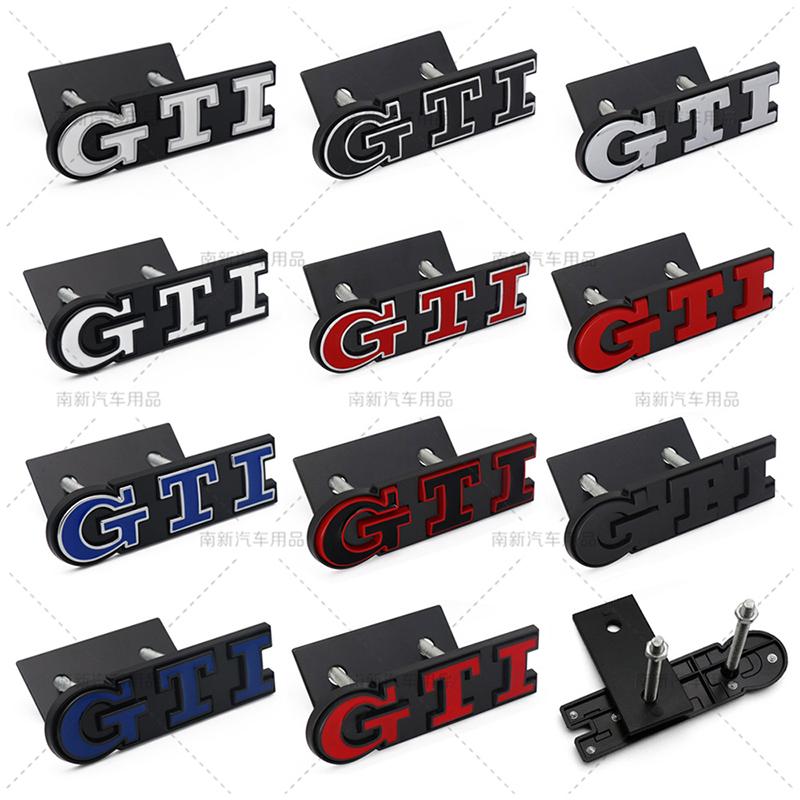 2026 Hot For VOLKSWAGEN VW 3D Metal GTI Grill Emblem Badge Rear Trunk Decal Car Sticker for Volkswagen VW Golf 5 6 7 8 MK2 MK3 M