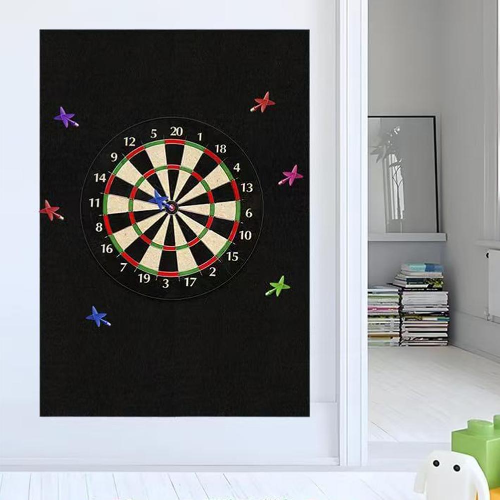 Flight Board Wall Protector Extended Length Dartboard Surround Felt Board Self-Adhesive Dartboard Border Prevents Wall Damage