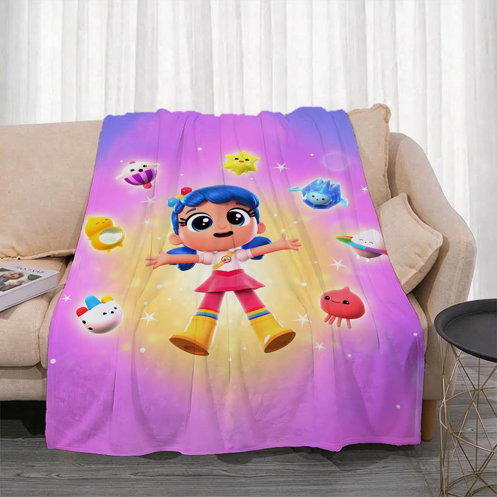 Coperta Plaid Leggera in Flanella 240g T-True e il Regno Arcobaleno Cartoon Morbida Delicata sulla Pelle per Rinfrescarsi in Estate