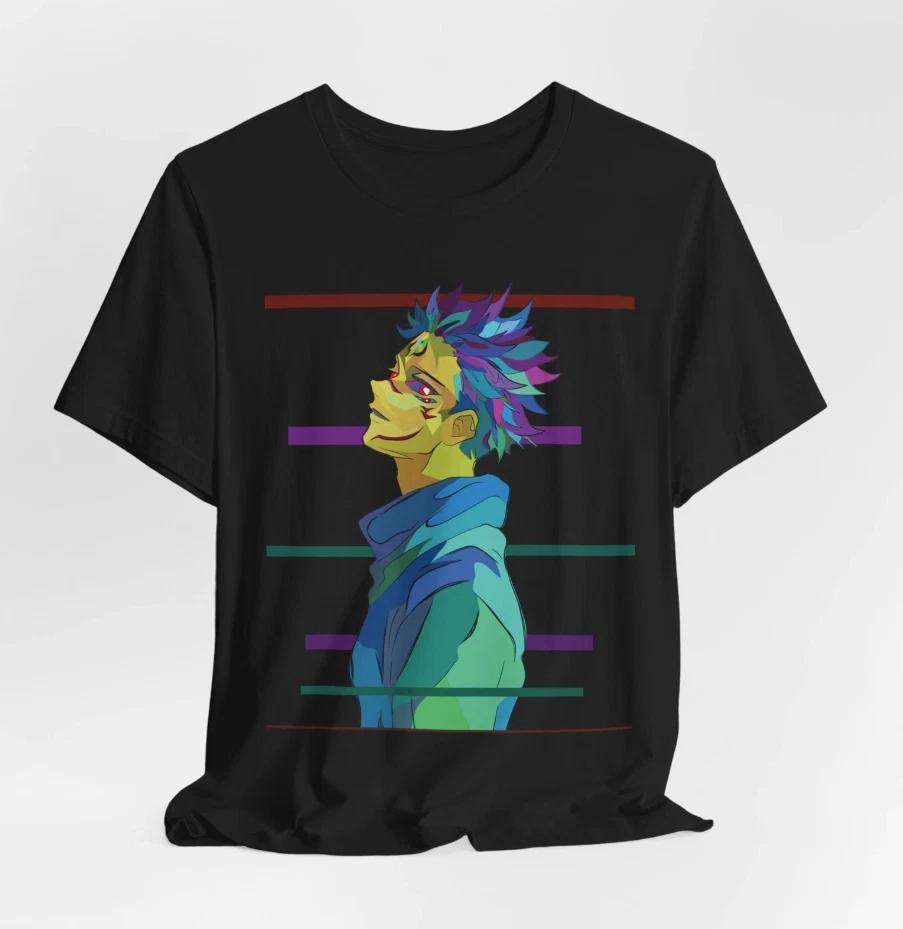 Sukuna Pop Art Tee, Anime Fan Gift, Jujutsu Kaisen Shirt, Unisex Graphic Tee S