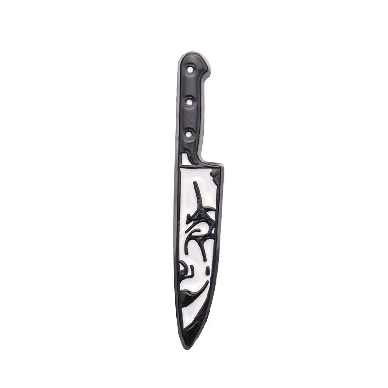 Horror Movie Dagger Enamel Pins Custom Friday Michael Brooches Lapel Badges Black Punk Gothic Halloween Jewelry