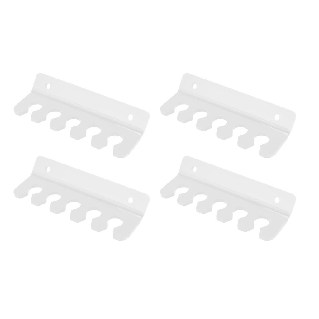 4 Pcs Cable Holder Clip 5 Slots Acrylic Phone Tablet Charging Cord Management Organizer for Desk Wall Transparent