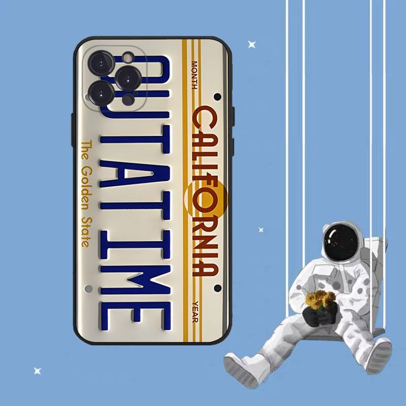 Retro Funny License Plate Number Car Phone Case For iPhone 8 7 6 6S Plus X SE 2020 XR XS 14 11 12 13 Mini Pro Max Mobile Case