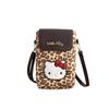 Sanrio Hello Kitty Beliebt Süß Cool Lustig Hochwertig Pendler Mode Vielseitig Umhängetasche Unisex Taschen Braun JC-5262