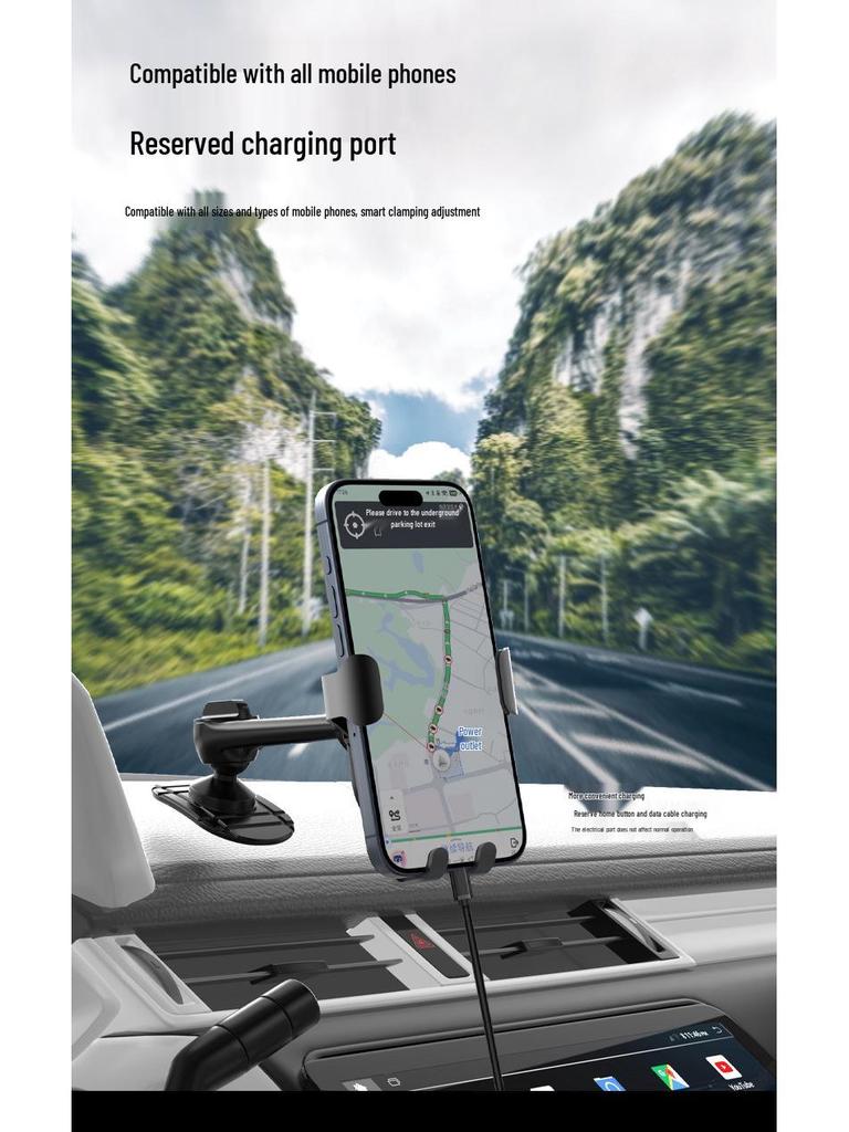 Car Dashboard Phone Holder with 360° Rotation