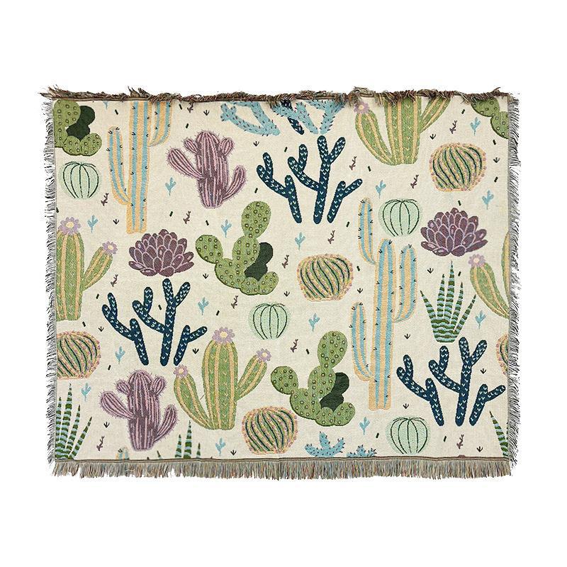 Outdoor Camping Blanket, Picnic Mat, Single Sofa Towel, Bedroom Wall Decoration, Knitted Blanket, Thread Blanket