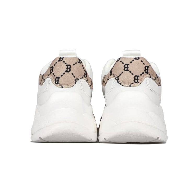 MLB Big Ball Chunky Shock Absorbers Slip Resistant Abrasion Resistant Low Top Chunky Sneakers Unisex White 3ASHCM11N-43BGD