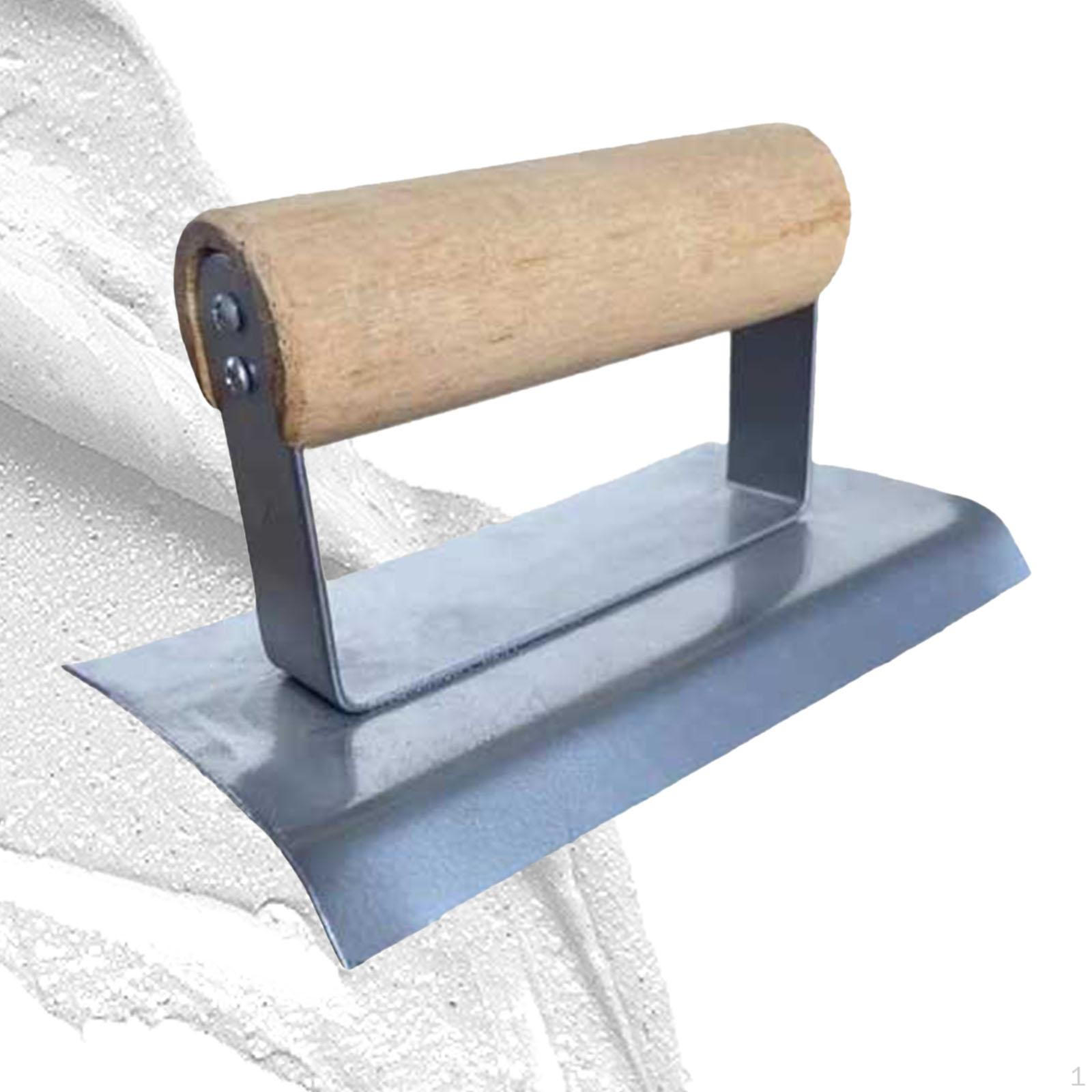 Concrete Hand Edger Smooth Wooden Handle Home Improvement Tool A