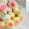 Rose simulation flower crushed ice blue rose home living room decoration Valentine's Day fake flower wedding hall decoration manufacturer wholesale