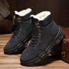 Snow Boots Men's Spring Velvet Thickened Thermal Cotton Boots Korean Version of British Style Middle Help Martin Boots Casual Versatile Trendy Shoes