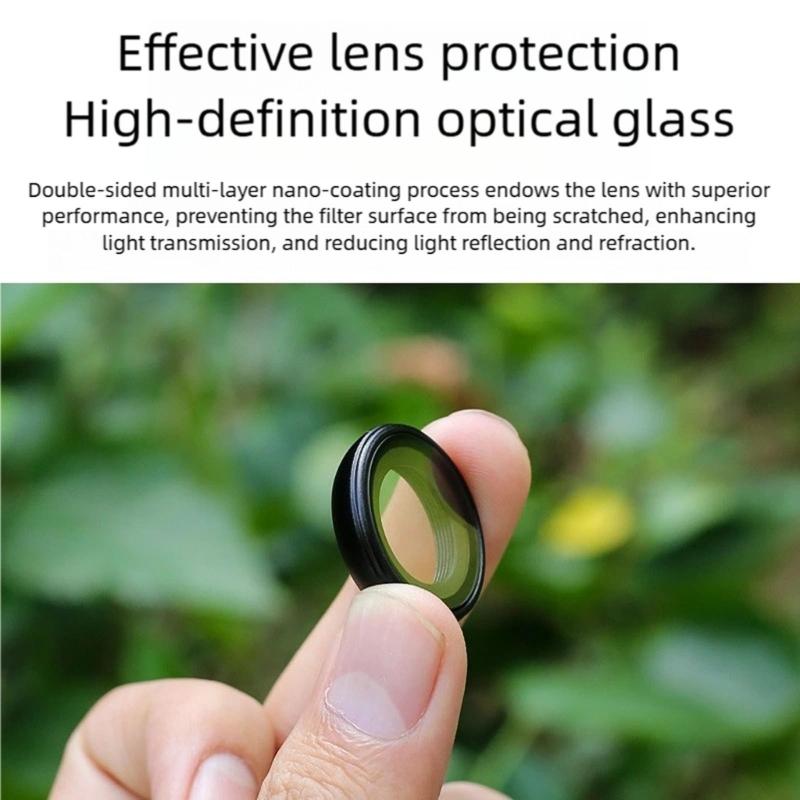 Multiple Coated Lens Protective Cover Featuring Anti Scratch Glass And Fog Resistance Suitable For Action Camera