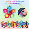 Tie Dye Blume Fidget Spinner Pop It Blase zum Drücken Sensorisches Spielzeug Stressabbau ADHS Angst Hand Spinner Kinderparty Fidget Geschenk